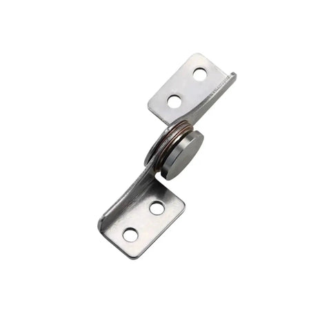 Flozari 304 stainless steel rotary shaft torque hinge with through-hole mounting, front view