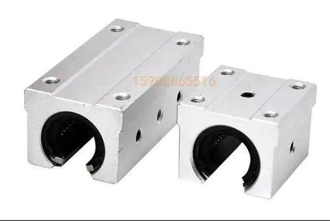 Rock Solid Aluminum Block Linear Motion Bearing Slide For 12mm SBR Track And 12mm Linear Guide Rail Compatibility SBR12UU Compatible Beefy Heavy Duty Ball Bearing Block For CNC Machines 1 Piece