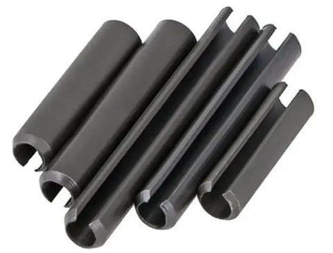 1/16 Inch Roll Pin 1/4 Inch Long Spring Pin Tension Pin Set of 100 Black Finish Heat Treated Heavy Duty Spring Steel for Rotating Shafts