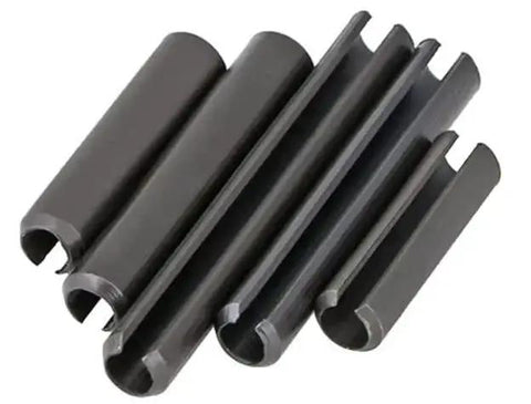 3/32 Inch Diameter And 5/8 Inch Long Roll Pins Set 20 Pieces Spring Pins Tension Pins Heat Treated Black Finish for Strong Low Play Fit