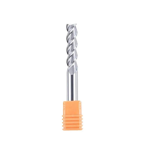 Rugged Three Flute Carbide End Mill For Aluminum Upcut Spiral Router Bit With Flat Top For Easy Chip Removal And Smooth Finish Three Eighths Inch Shank