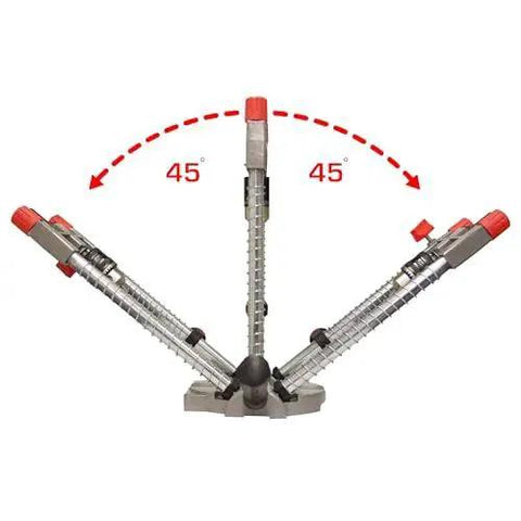 Multi Angled Drill Guide Attachment for On Site Drilling and Woodworking for One Quarter Inch and Three Eighths Inch Drills, adjustable