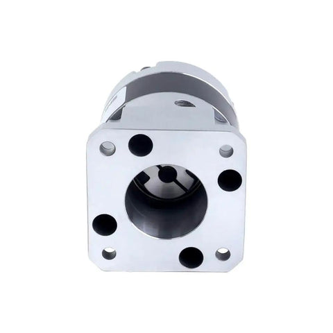 Front view of MGL Series Planetary Gearbox For NEMA 17 Stepper Motor, 10:1 Gear Ratio, 5mm Shaft, 42mm Flange, metal housing, precise motion control.