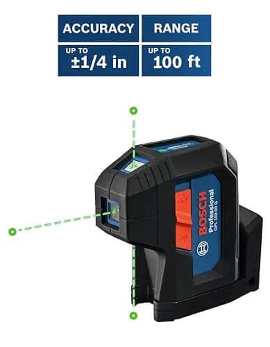 Green Beam Self Leveling Alignment Laser Pro Grade With Plumb And Level Point Projection Built In Multipurpose Mount Visimax Technology