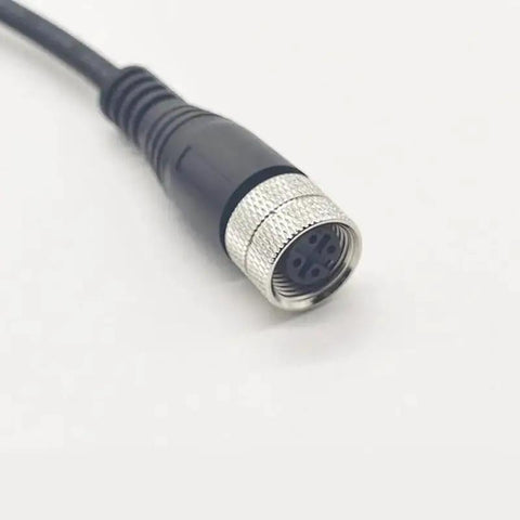 M12 5 Pin Double Female Connector Cable With Straight Aviation Plug A Code Waterproof IP67 Sensor Lead 1 Meter close-up