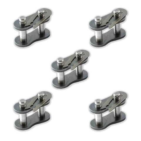 ✝️ #41 Roller Chain Connecting Links (5 Pack) metal links for smooth motion and stable alignment in mechanical systems.