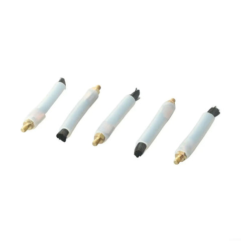 Five Pack M6 Welding Brushes For Seam Bead Cleaning And Joint Prep With Tough As Nails Carbon Fiber Conductive Brush Heads And Silicone Sleeve