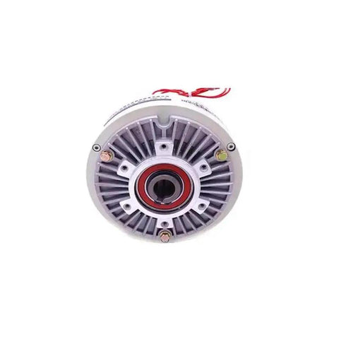 Front view of 25Nm Magnetic Powder Brake With Hollow Shaft 25mm Center Distance 90mm DC 24V 1500RPM Max Speed For Packaging Machinery