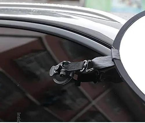 Heavy Duty Suction Cup Anchors With Securing Hook 4 Pack, Camping Tarp Accessory For Cars, installed on car window, green