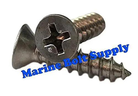 316 Stainless Steel Phillips Drive Flat Head Sheet Metal Screw Kit For Marine And Outdoor Projects Corrosion Resistant Top Grade