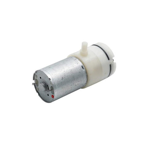 Augiimor 6V DC micro vacuum pump motor with metal housing and white plastic end cap