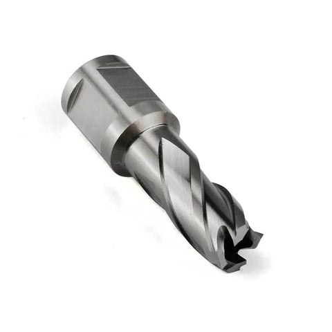 Fast Nine Sixteenths Inch Annular Cutter For Magnetic Drill Press With One Inch Cutting Depth And Three Quarter Inch Weldon Shank Pilot Pin Dual Teeth For Faster Holes In Steel By OSCARBIDE