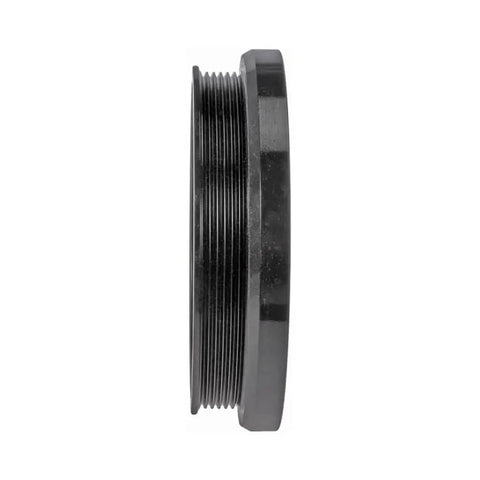 Side view of Hummer H3T Harmonic Balancer Assembly For 2009 2010 Cast Iron Black Serpentine Drive Belt Replacement Fits OEM 12578070 12578071.