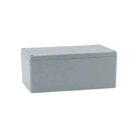 IP66 Waterproof Cast Aluminum Junction Box for Outdoor Electronics Projects Explosion Proof Enclosure Case in grey, side view