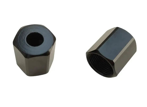 Replacement Cut-Out Tool Collet Nut 2 Pack Fits Models 48-68-0060 2627-20 48-66-0320 48-66-0325 Black Height 0.748 Inches