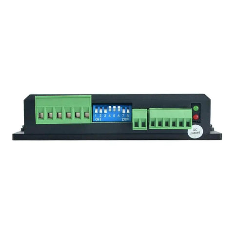 Front view of Digital Stepper Driver DM556T for Nema 23 and Nema 24 Motors 1.8A to 5.6A 20 to 50V DC