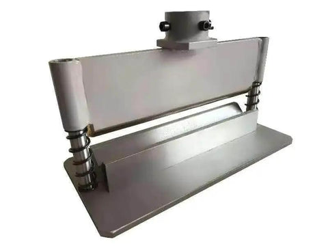 12 Inch Press Brake Attachment For Standard 12 To 20 Ton Hydraulic Shop Presses, adjustable 0 to 90 degrees, centering attachment, side view