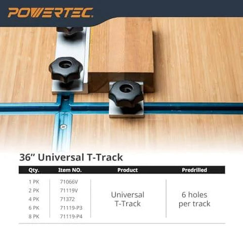3 Inch T Track Intersection Kit With Predrilled Mounting Holes For Universal T Track System, woodworking setup view