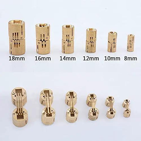 Hidden Brass Barrel Hinges With 180 Degree Opening For Concealed Furniture And Jewelry Box DIY Crafting Durable Brass Link Hardware In Sizes 8mm Through 18mm 1 Pc