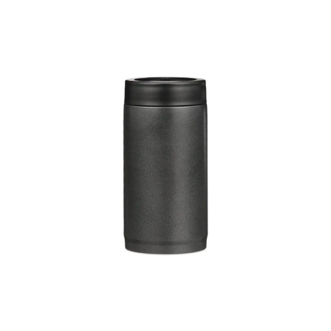 16 Oz Pounder Stainless Steel Vacuum Insulated Can Cooler For Tallboy Beer And Energy Drinks, Charcoal Finish, 16 Oz Capacity