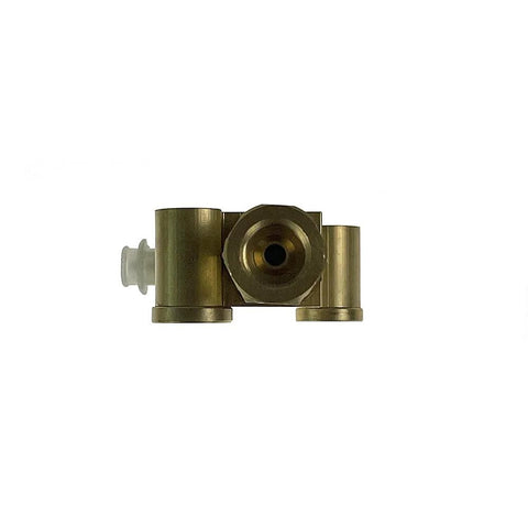 PowerWorks PV4 brake proportioning valve for disc-to-disc brake systems; brass alloy body.