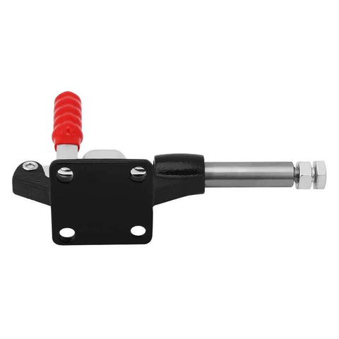 Side view of Push Pull Toggle Clamp 305E 386 Kg Capacity For Workholding Jigs And Welding Fixtures With 42mm Plunger Stroke One Hand Operation