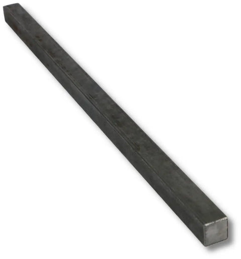 Half Inch Square Steel Key Stock Bar Undersized Twelve Inch Cold Drawn Steel Pack Of Two Plain Finish Durable Precision Key Stock For Heavy Duty Industrial Use Great For Machining Fabrication And Shop Ready Custom Projects front view