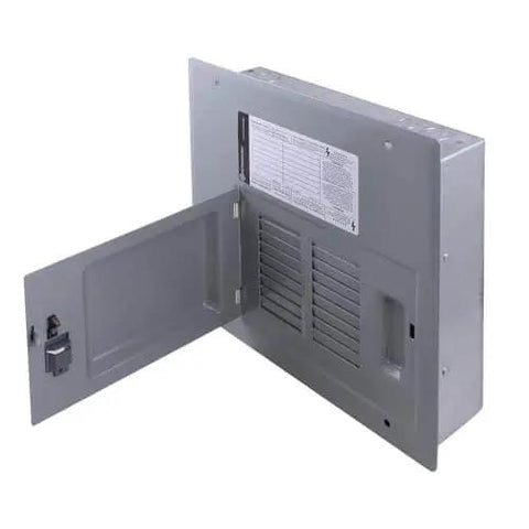 TLM812FCUDP 125-Amp Main Lug Convertible Indoor Load Center Single Unit, 8 Spaces 16 Circuits, Galvanized Enclosure