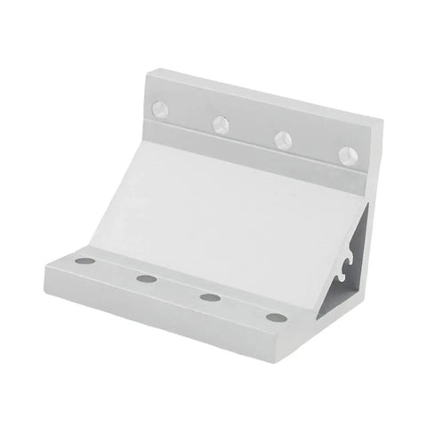 Four Piece Heavy Duty Aluminum Profile Corner Bracket Set For 90 Degree Joints With Inside Fasteners 53x53x72mm Rust Resistant Alloy