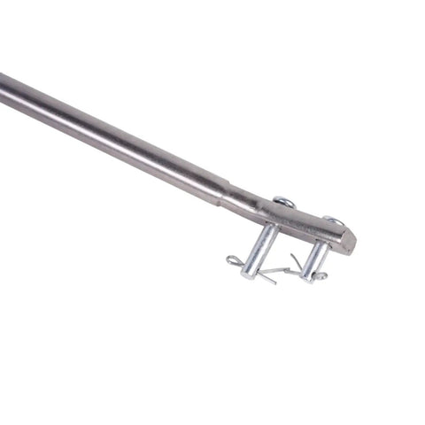 Side view of metal hydraulic rod for Heavy Duty Two Spool 25 GPM Double Acting Hydraulic Valve RD522CCAA5A4B1