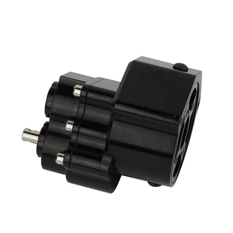 Beefed-Up All Metal Front Planetary Transmission With Prefixal Gearbox And Hardened Steel Drive Shaft For 1/10 RC Crawler Black