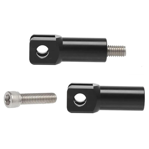 Black Aluminum Passenger Foot Peg Mount Clevis Kit For Harley Softail 2000 2001 2002 2003 2004 2005 2006 Replaces Harley Part 50942 00