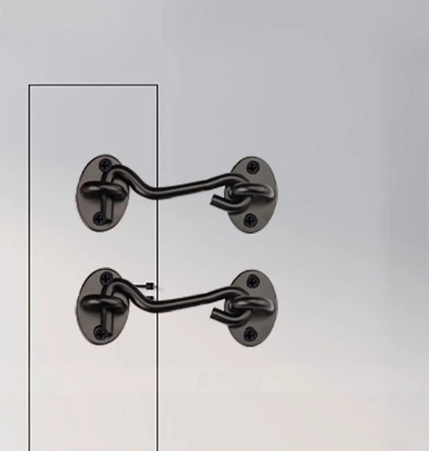 Heavy Duty 4 Inch Barn Door Lock Latch Made Of Solid Thick Stainless Steel With Dual Layer Powder Coat For Privacy And Security