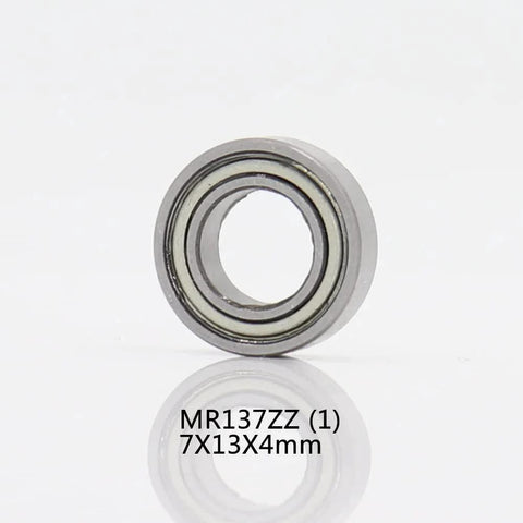 3 Pcs Fishing Reel Bearing Kit For Shimano Ultegra 2500 ARB Arm Rollers Deep Groove Ball Bearings Made From 52100 Chrome Steel Includes Bearings 76x1 And 77x2 High Precision Replacement Part For Durability And Smooth Operation, close-up of a 7x13x4mm bearing
