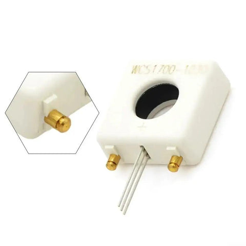 2 Pack Current Sensor For Arduino And Raspberry Pi 3 To 5V Bidirectional AC DC Current Sensor With 35A 70A And 100A Ranges, 1.5kV Isolation, Fast Response, Ideal For Industrial Power Monitoring And Data Logging showing white Hall-effect sensor with wiring detail.