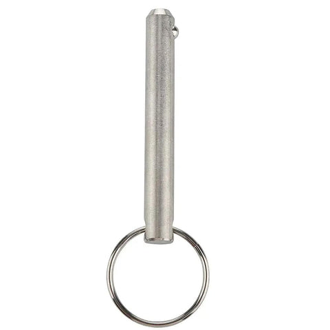 Set Of 2 Large Quick Release Pins With 316 Stainless Steel For Bimini Tops And Boat Tops Three Eighths Inch Diameter Usable Length Two Point Four Inches Overall Length Three Inches Spring Loaded Ball Tip Saltwater Ready Boat Gear