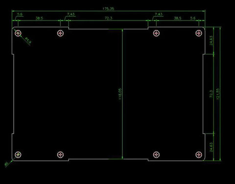 Technical diagram for Heavy Duty Wiring Connecting Terminals Kit 10 Piece Set For DIY Aluminum Explosion Proof Enclosure Junction Box.