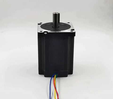 Nema 34 Stepper Motor For CNC Router And Mill With Beefy 8.5Nm Holding Torque 6A Current 118mm Length Black Finish 1.8 Degree Step