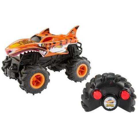 Monster Trucks RC Tiger Shark One Twenty Four Scale Remote Control Truck With Terrain Action Tires and remote control