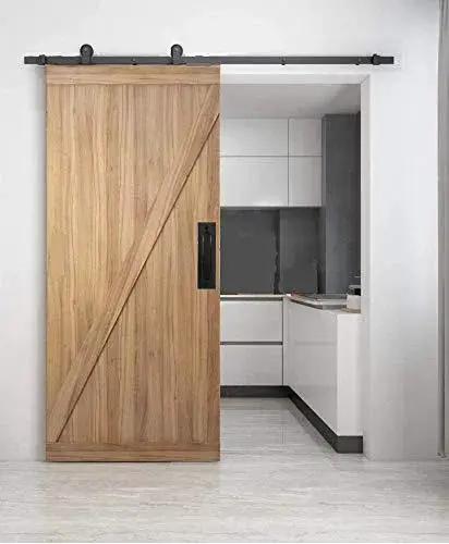 7 Inch Black Sliding Barn Door Finger Pull Set, Heavy Duty Modern Invisible Handle With Flat Bottom, Easy To Install Flush Door Pulls