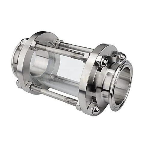 Beduan 2-inch stainless steel in-line sight glass with tri-clamp ends for sanitary piping