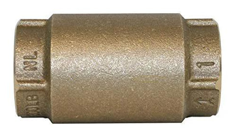 Merrill CVNL125 1-1/4 in no-lead brass in-line check valve, 700 Series.