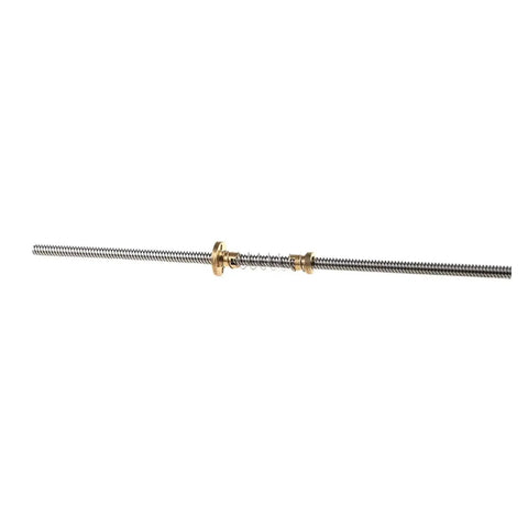 Linear Motion T8 Lead Screw With Anti Backlash Nut For Precise CNC And 3D Printing 8mm Lead 2mm Pitch OD 8mm Length Trapezoidal Screw
