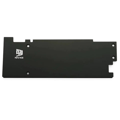 Beefed-Up Aluminum GPU Backplate for GIGABYTE GeForce RTX 5060 and RTX 5050 OC Low Profile 8GB Cards - Front view of sleek rear panel.