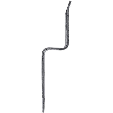 Heavy Duty Barn Door Latch With Drop Bar Lock Brackets Built From Galvanized Pressed Steel To Resist Rust And Corrosion, side view
