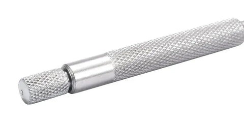Small Hole Gauge Set Ball Type 4 Pc For Pro Grade Inside Diameter Checks In Inches And Millimeters 1/8 To 1/2 Inch Range With Knurled Handle