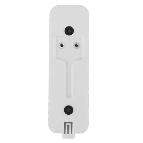 Video Doorbell Back Plate White Plastic Wall Mount Replacement With Mounting Kit And Screws front view