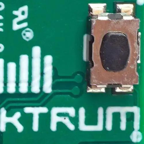 Close-up of circuit board for Ultra Tiny SRXL2 DSMX Serial Micro Receiver For RC Gearheads, 2.4GHz DSMX link, Model SPM4650