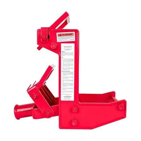 Portable Wall Jack 1000 Lb Capacity For Raising Walls And Beams, red malleable iron lifting tool, side view