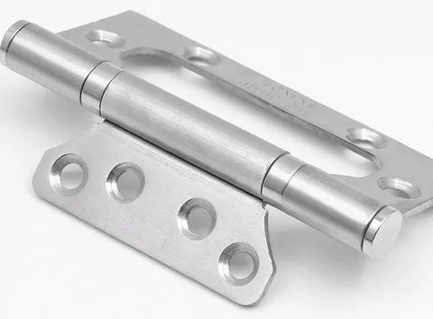 Heavy Duty 4 Inch Stainless Steel Door Hinges Set 3 Pack Bearing Square Angle Hinges For Wooden Doors Indoor Hardware 304 Stainless